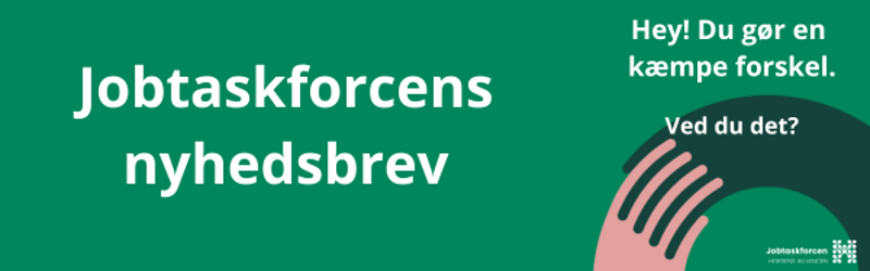 Banner på Jobtaskforcens nyhedsbrev